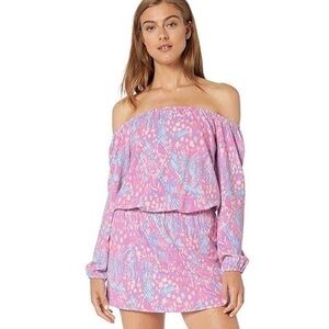 Lily Pulitzer Lana Off-The-Shoulder Skort Romper 💕